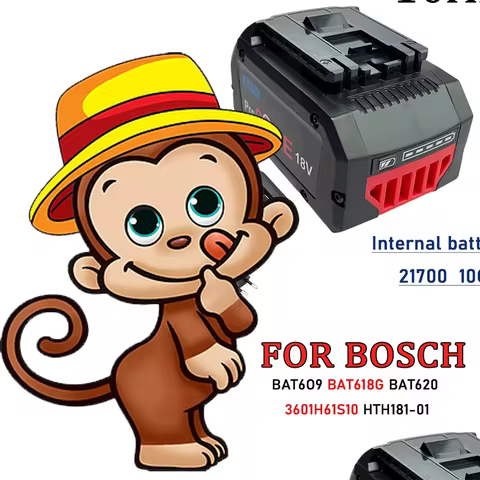 18V 8.0Ah battery Suitable for Bosch tool BAT609 BAT618 GBA18V80 brand new 21700 high-power recharge