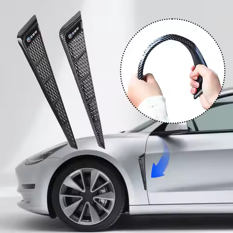 2pcs Car Fender Stickers Side Vents Spoiler Wing Cover For BMW 50th F30 F10 E90 F20 E46 E60 E70 E39