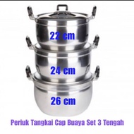 Periuk Tangkai Cap Buaya Set 3 (22cm-26cm)