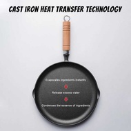 9/10 Inch Cast Iron Skillet Non Stick Frying With Handle Fry Omelette Pan Kitchen/Camping Cooke