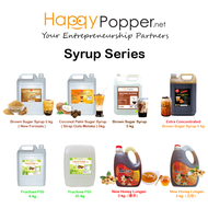 HAPPYPOPPER Brown Sugar Syrup Lemon Fruit Honey Longan 3kg 3 kg Gula Merah Perang Sirap Milk Tea 5 k