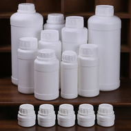 ขวดบรรจุภัณฑ์พลาสติกหนา HDPE สำหรับตัวอย่างวัสดุอุตสาหกรรม ความจุ 100ml 200ml 500ml ขวดบรรจุภัณฑ์เปล