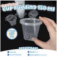 Thinwall Pudding DM 150 ML Contents 25 Pcs Croffle Jam/ Sauce Cup Container/ Sambal/ Deemak R Cup/