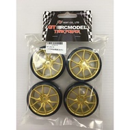 Get Started Remote Control Model 1/10 Like Real Tail Frame Set One Car Four Wheels Gold KF28216