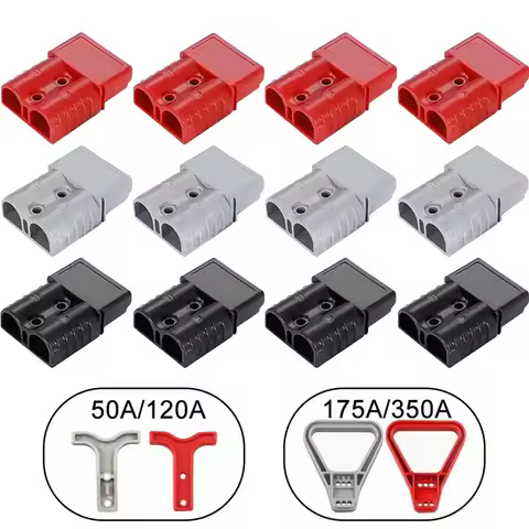 4Pcs/2Pairs 50A/120A 175A 350A Plug Connector SB50/SB350 Battery Charging Plug Connectors Plug High 