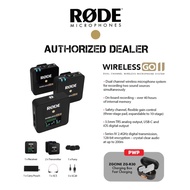 (RODE OFFICIAL)RODE WIRELESS GO II DUAL SISTEM VLOG VIDEOGRAPHER PODCAST RODE MICROPHONE WIRELESS MI