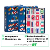 Flexi Multipurpose World Flag Eraser for Games, Gifts and Hobbies