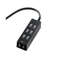 Japan Direct Mail ELECOM ELECOM Power Strip Anti-dust Heat-Resistant 4 Holes 2m Black