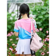 Purui Badminton Jersey Women pk777 Sports Sweat-Absorbent Round Neck Short-Sleeved T-Shirt Clothes T