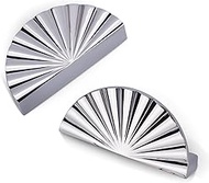 2 Pack 3 Inch (76mm) Polished Chrome Cabinet Pulls Cup Flat Drawer Handles Kitchen Cupboard Pull Bat
