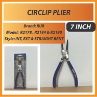 7" Inch Circlip Clip Plier Straight Bent Internal External Needle Snap Ring Retaining Clip Tool Playar Muncung Tirus