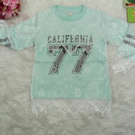 PT 53 Long Sleeve Shirt + Lace for Girls 4-10 Years