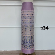 R34 16.7.68 Cotton Silk Woven Pattern Light Purple Size 2 Yards