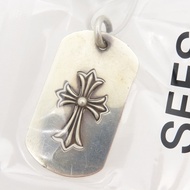 Chrome Hearts 鏤空迷你 CH 十字架 925 純銀吊墜TOP1779 [二手] CHROME HEARTS 男士