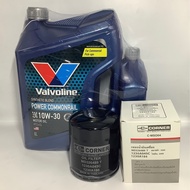 น้ำมันเครื่องดีเซลพร้อมกรองเครื่อง Mitsubishi Triton 2.5 ปี2006-2014 ยี่ห้อ Valvoline 10W-30 Commonrail 6ลิตร แถม1ลิตร / กรองเครื่อง ยี่ห้อ Corner รหัสสินค้า C-MSO04