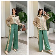 HIJAU Luxurious green premium silk suit (FITS weight 50kg to weight 70kg)