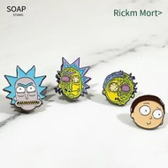 SoapStudio瑞克和莫蒂Rick and Morty合金徽章AB款潮玩周邊