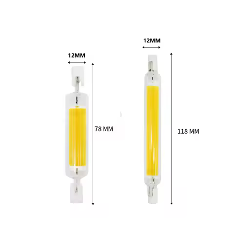 1-10pcs R7S LED Lamp Bulb 78mm 118mm 15W 30W 50W 220V Glass Tube Replace Halogen Lamp COB LED R7S Sp