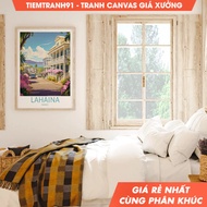 Wall painting, Lahaina Hawaii Travel, Hawaii Travel Poster, Lahaina Hawaii Wall Art, Hawaii Travel W