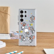 湯姆貓與傑利鼠Tuffy亂花防摔透明SAMSUNG手機殼