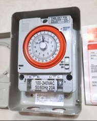 台芝定時器TB-20 機械開關鐵殼定時器110V/220V共用 停電補償