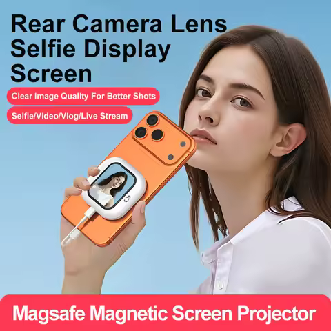 Magnetic Phone Vlog Selfie Monitor Screen Phone Holder Mount Rear Camera Selfies Vlog Live Selfie Sc