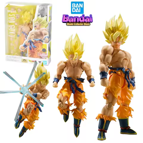 Bandai Vegeta SHF Super Saiyan Son Goku Legendary Super Saiyan Action Figures Dragon Ball Z Anime Mo