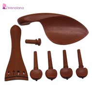 [Menolana] Violin Fitting Set Rosewood Violin Accessory Set Replacement for Violinists,