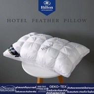 【COD】หมอนโรงแรม 5 ดาว หมอนHilton หมอนสุขภาพ แก้ปวดคอ 48x74 ซม Luxury Hotel Quality Feather Pillow So