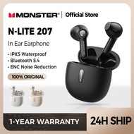 Monster N-Lite 207 TWS Wireless Noise-Cancelling Bluetooth Earphones Sport Wireless Headphones Bluet