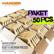 50 PCS WOODEN HANGER