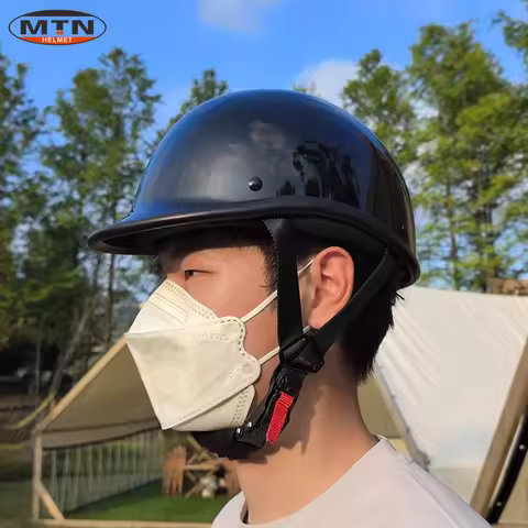 Factory Sell 1/2 Motorcycle Helmet Vintage Bright Color Helmet Casco Moto Motorcycle Helmet Biker Pi