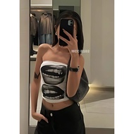 TUBE SEXY PRINTED TOPS