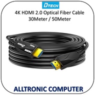 Fibre Optic HDMI Cable Ver2.0 30Meter /50Meter Dtech HDMI Optical Fiber Cable Support 4K@60hz /DT-HF