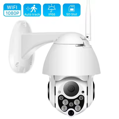 1080P PTZ IP Camera Wifi Outdoor Speed Dome Wireless Wifi Security Camera Pan Tilt 4X Digital Zoom 2