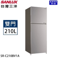 【台灣三洋SANLUX】210L 變頻雙門冰箱SR-C210BV1A(M炫光灰)(含拆箱定位+舊機回收)