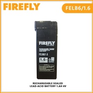 ☃FIREFLY FELB6/1.6 Rechargeable Lead Acid Battery 1.6Ah 6V