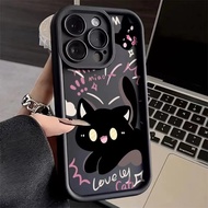 casing For Realme C53 N53 C51 C55 C2 10 4G 2 Narzo 50 5G Kasus telefon anti jatuh kucing silikon tep