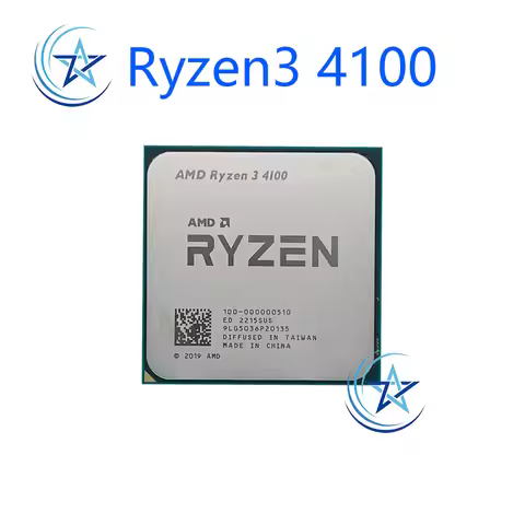 New AMD Ryzen3 4100 R3 4100 Ryzen3 4100 3.8GHz 4-core 8-thread CPU Processor 7NM L3=8M 100-000000510