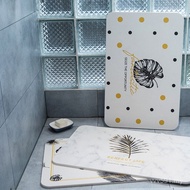 Nordic Style Foot Mat Bathroom Foot Mat Floor Mat Diatom Mud Hard Anti-slip Mat Diatomaceous Earth T