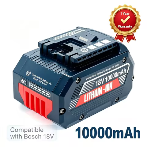 New 18V 10000mah Rechargeable Battery for BOSCH BAT609 BAT609G BAT618 BAT618G BAT614 Screwdriver