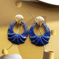【西洋年代飾品 】80年代復古 摩登 兩種戴法 大耳環 針式耳環