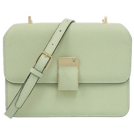 สภาพเหมือนใหม่ VALEXTRA Nolo Small N568271 กระเป๋าสะพายไหล่ หนังลูกวัว สีเขียว 1394【มือสอง】Valextra