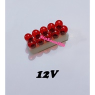 12V 21/8W Rear Brake Bulb LC135 SRL EX5 Y110 #mentol lampu belakang merah 2 kaki