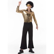 1960's 70's Hippies Disco Costumes Carnival Halloween Cosplay Adult Hippies Dance Outfits Party Dres