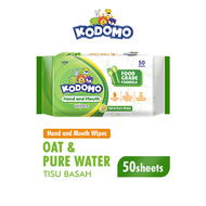 KODOMO Tisu Basah Hand and Mouth 2x50 Sheets