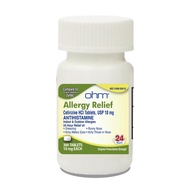 Ohm 24-Hour Allergy Medicine (300-Count) Antihistamine for Pollen, Hay Fever, Dry, Itchy Eyes, Aller