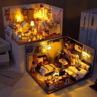 Diy Handmade House Assembled Mini House Building Block Model Miniature Scene House Toy