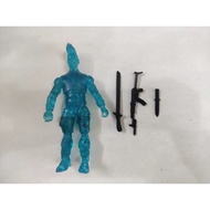 3.75"Fortnite Rex Transparent Blue w/3pcs Accessories Action Figure