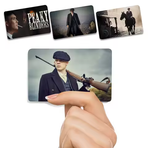 Peaky Blinders Poker Sticker Film Tape Skin For Credit Card Debit Card Cartoon Waterproof Stickers S